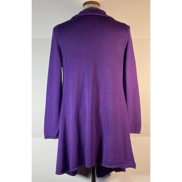 Alpaca International Purple Open Front  Cardigan One Size Peru Sweater Baby Alpa - Picture 7 of 14
